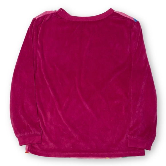 Disney Girls Size M/8 100 Celebration Character 2 Piece Pink Velour Pajamas - Picture 4 of 7